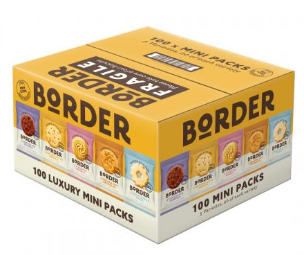 Border Biscuits Mini Packs – Box of 100